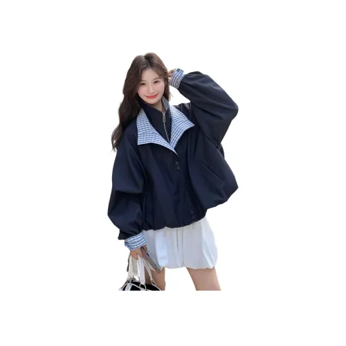 CASTLE WOODS Темно-синие Женские Куртки