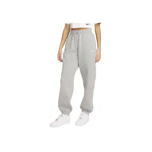Nike Sportswear Phoenix Fleece Трикотажная ткань Свободный крой Спортивные штаны Женские Серый