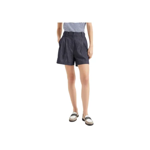 Brunello Cucinelli Синие Женские Повседневные Шорты