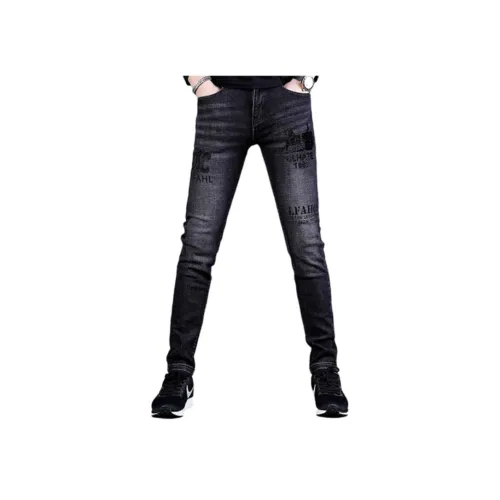 OGQG Черные Мужские Джинсы