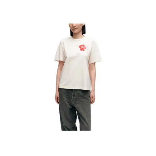 MARIMEKKO Экрю, Красный, Розовый, Светло-фиолетовый Женские футболки