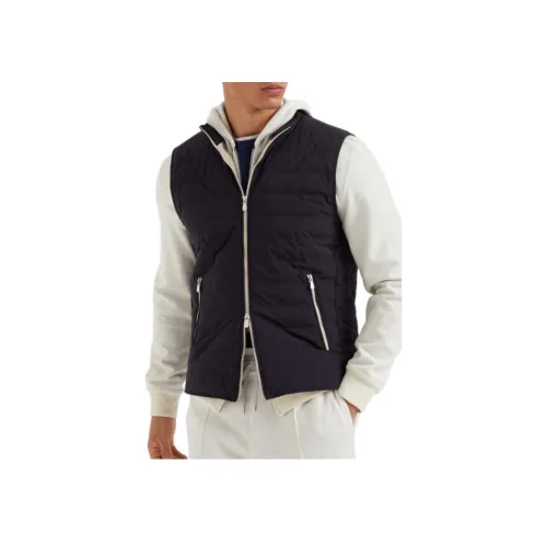 BRUNELLO CUCINELLI Пуховик Мужской Морской Синий