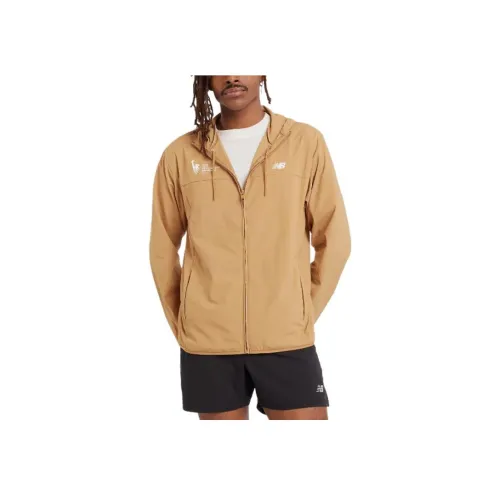 New Balance NYC MarathonAthletics Ткани вязаные Куртка Мужской Земляной желтый