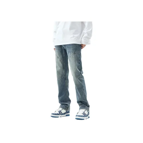 HIPHOPPUNKS Синий Мужской Джинсы