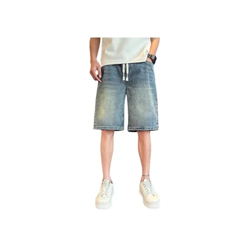YOFVV Джинсовые шорты Унисекс Небесно-голубой