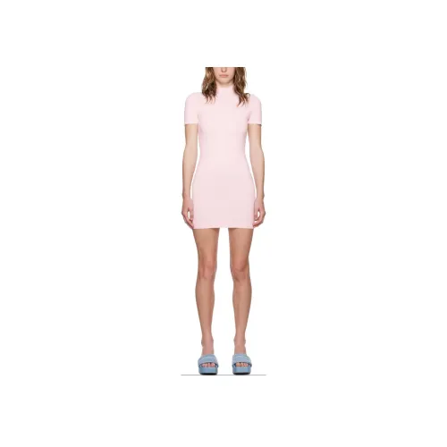 alexander wang Розовые Женские Короткие Платья с Рукавами