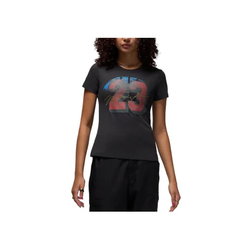 Jordan Essentials FW24 T-Shirt Женская Черный Track Красный