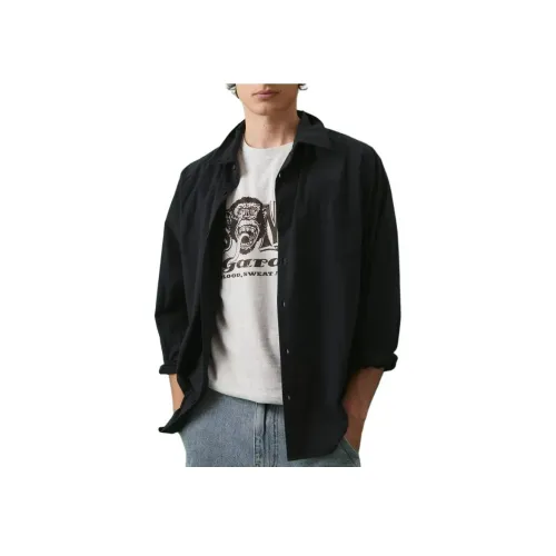Urban Outfitter Мужские Черные Рубашки