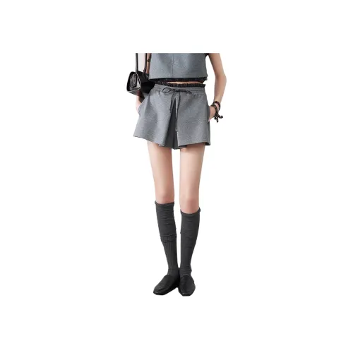 JORYAweekend x YISHUJIA LIANMINGKUAN Повседневные шорты Женские Серый