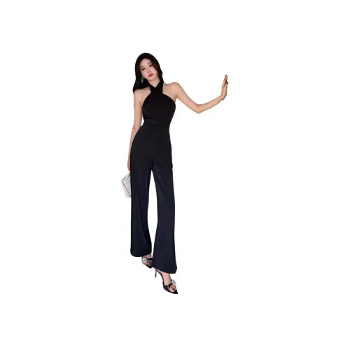 Черные женские комбинезоны