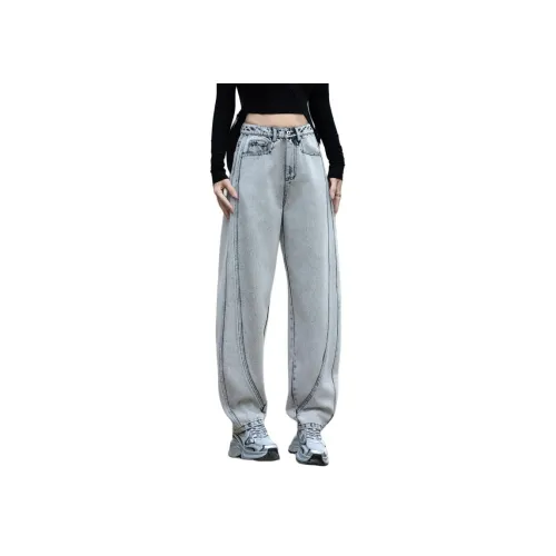 You cow me pants Ледниковый серый Женские Джинсы