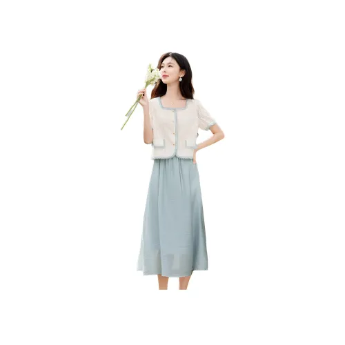 Like The Age Of Water Комплект с юбкой Женские Синий