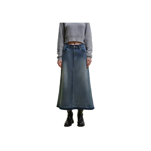 Lois Denim Длинная Юбка Женская Синяя