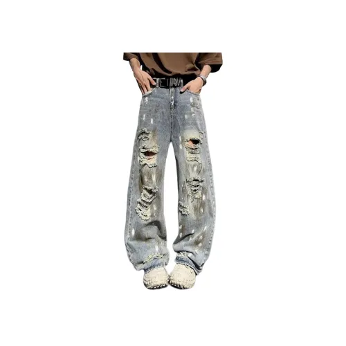 ACHIEVE ACHV Синий && Цвет Унисекс Джинсы