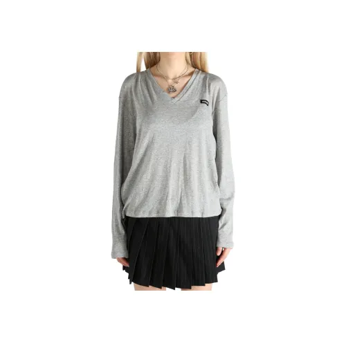 MIU MIU Серые Женские Т-рубашки