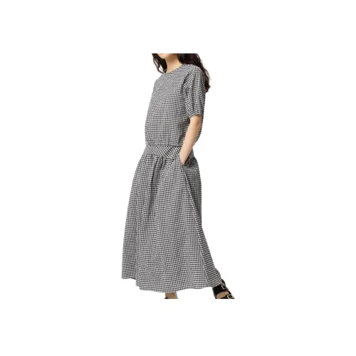 UNIQLO Повседневная длинная юбка женская черная