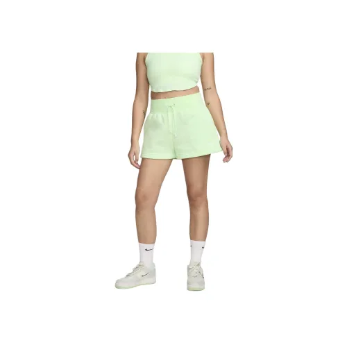 nike Sportswear Phoeni Повседневные шорты Женские Паровой зеленый Холст