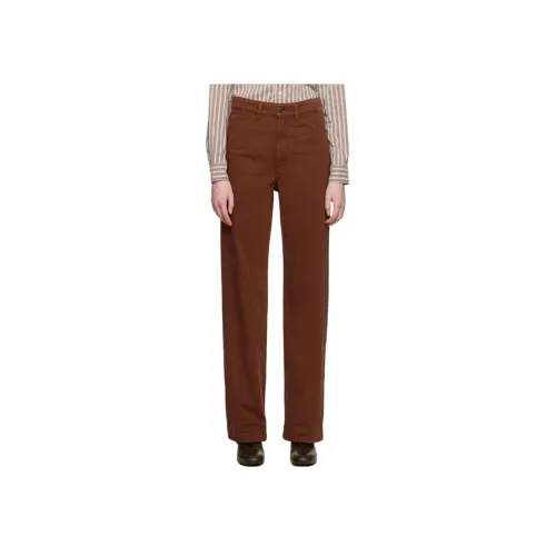 Lemaire Brick Brown Women's Jeans Лемар Брюки Коричневые Женские Джинсы