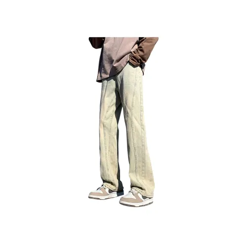 Белый медведь Джинсы Унисекс Желтый Грязь