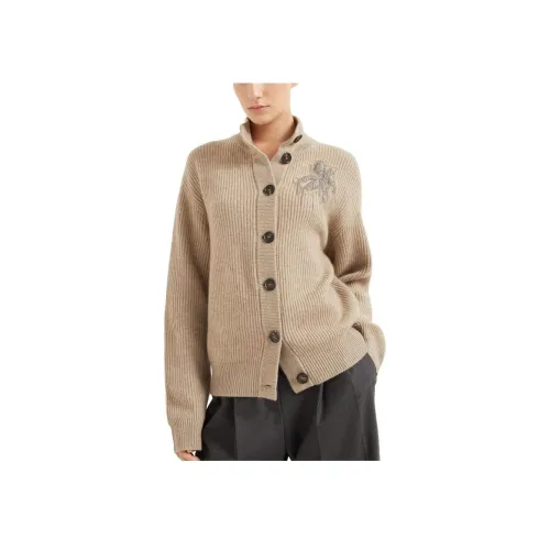 Brunello Cucinelli Коричневый Женские Кашемировые Свитеры
