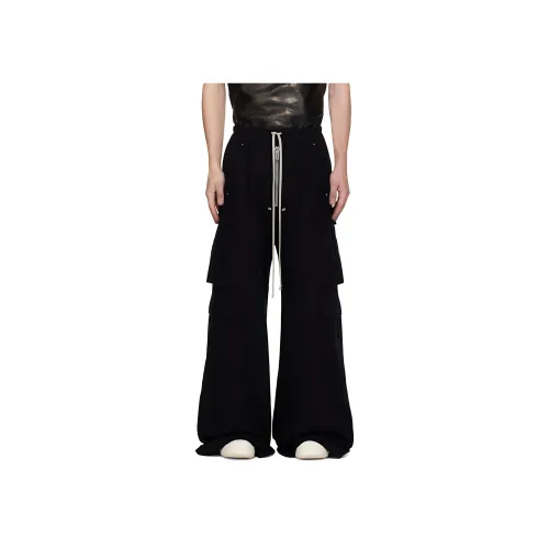 RICK OWENS совместный бренд Черные Мужские Карго Брюки