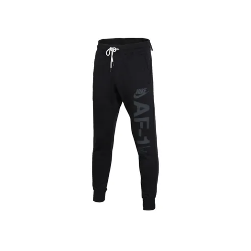 Nike Черные Мужские Вязаные Тренировочные Штаны