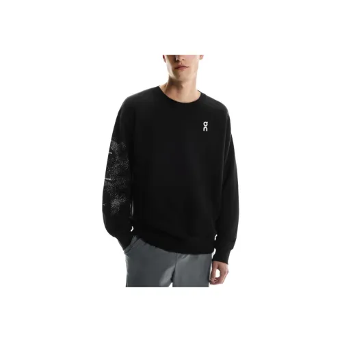 On Club Crew Черный/Оливковый Зеленый Мужские Толстовки