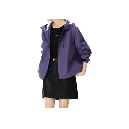MOHANYIMEI Фиолетовый Женский Куртки