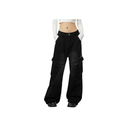 MORii Черные Унисекс Джинсы