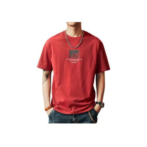 GELANLU Летняя футболка свободный крой унисекс