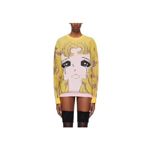 PushBUTTON Желтые Женские Свитеры