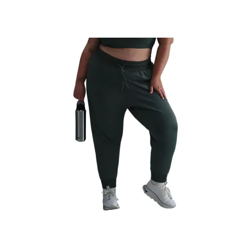 Nike Therma Fit one FW AW24 Вязаные тренировочные штаны женские Винтажный зеленый