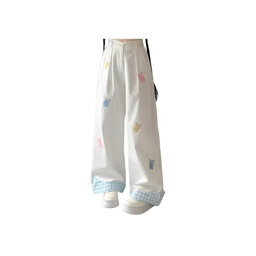 ZCDECO Белый Женские Повседневные Брюки