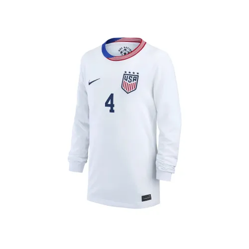 nike T-рубашка Naomi Girma USWNT 2024 Stadium Гостевой Dri Fit Белый Подростки