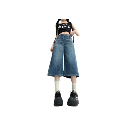 Bamboo Twill Damask и Silk Record Джинсовые шорты Женские