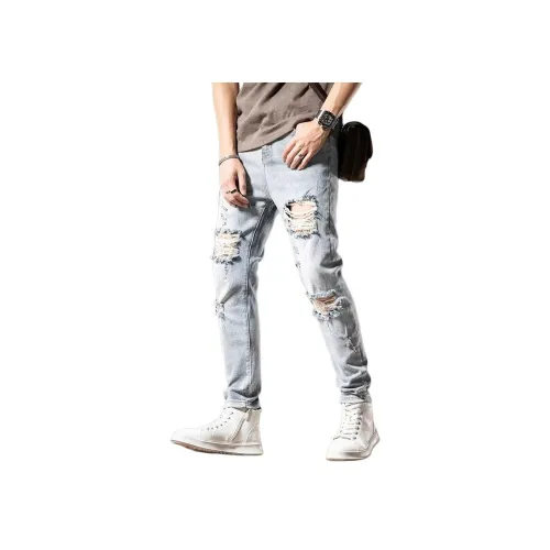 PWUE Синие Унисекс Джинсы