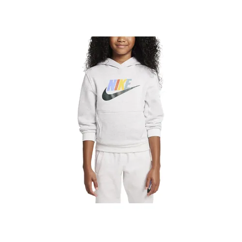 Nike Толстовка Sportswear Club Серый Белый Подростки