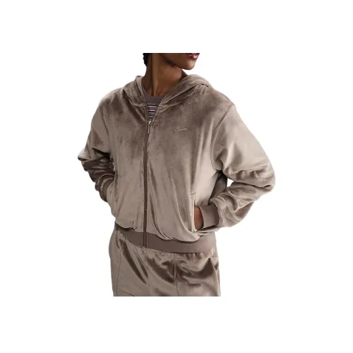 Nike Sportswear Swoosh CHILL KNIT Толстовка Женская Норковая Коричневая