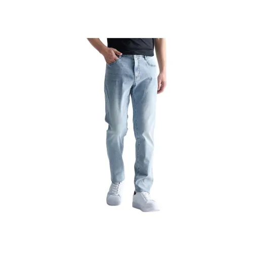 LESS IS MORE Джинсы Мужские Джинсовый Синий