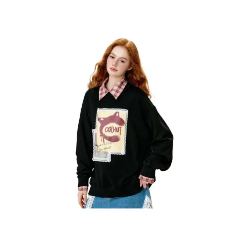 Coolhut Черный Женский Свитшот