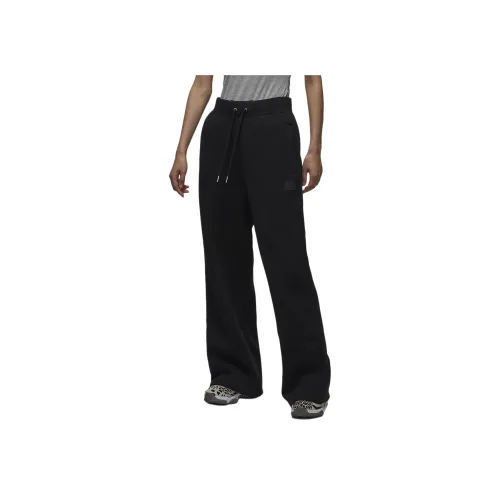 Jordan Flight Fleece Вязаные Тренировочные Штаны Женские Черные