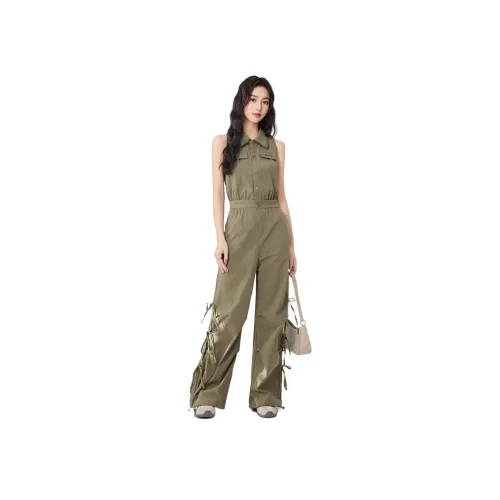 AIYIFU Армейский зеленый Женские Комбинезоны