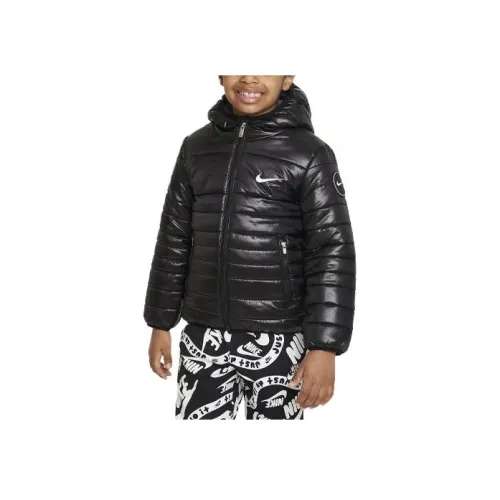 nike Пуховик Детская одежда MIDWEIGHT Заполненная Куртка Черный Детский