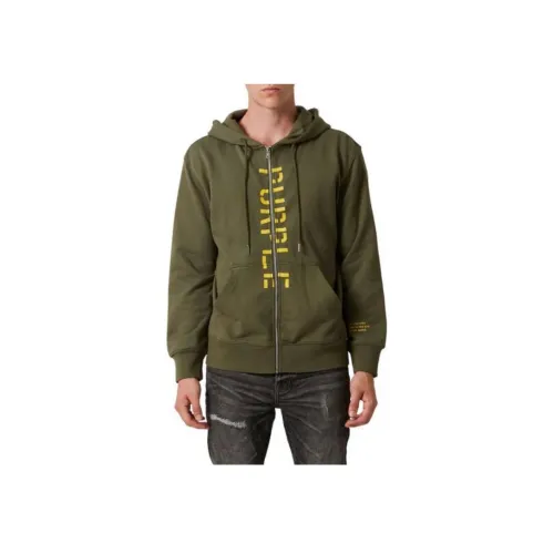 Куртки и пальто Purple Brand мужские армейский зеленый