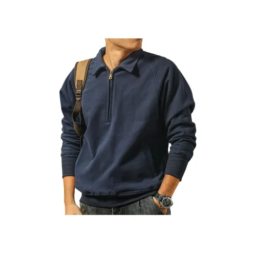 Seasonal Words Свитшот Мужской Синий