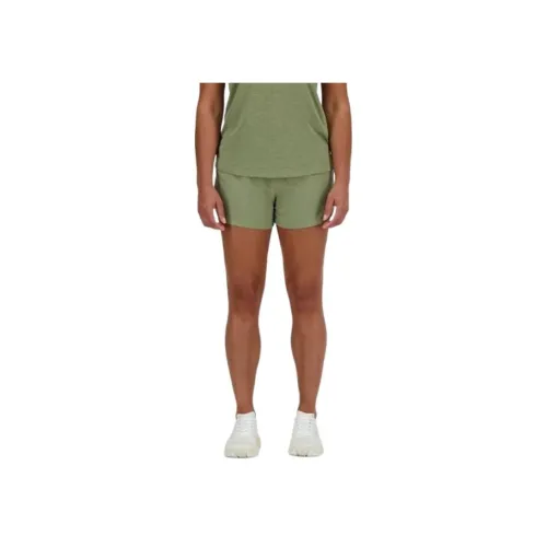 New Balance NB RC Short 3 Зеленые Женские Спортивные Шорты