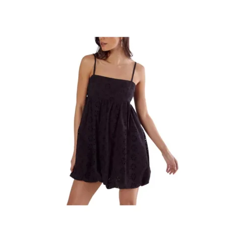 NASTY GAL Broderie Puffball Strappy Мини Платье Slip Платье Женские