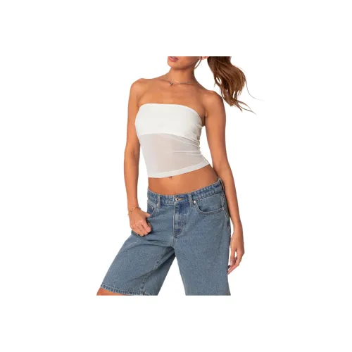 Edikted Celestia Прозрачный Сетчатый Топ-трубка 4,9 из 5 звезд Рейтинг Без бретелек Топ Женские