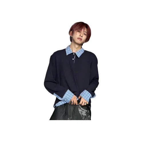 AMBER LIGHT Темно-синий Унисекс Рубашки