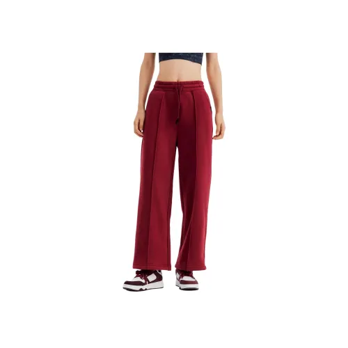 DECATHLON Бордово-красные Женские Спортивные Брюки